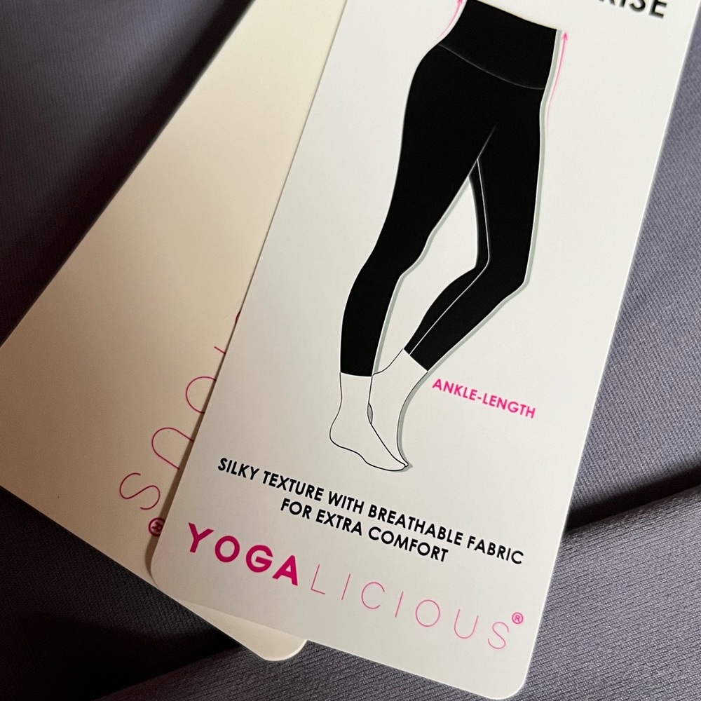 YOGALICIOUS BLUE GRANITE LEGGINGS - Picture 2 of 5